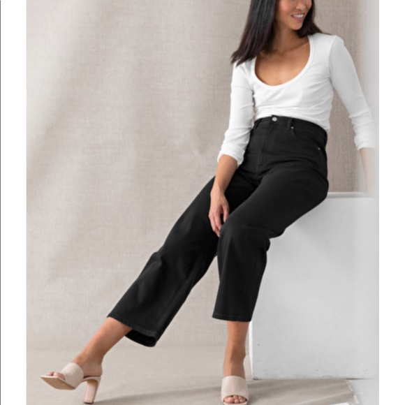 Cropped wide leg jeans - Picture 3 of 5